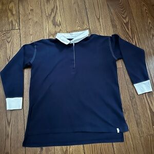 Aerie Navy and White women’s tunic Polo Shirt